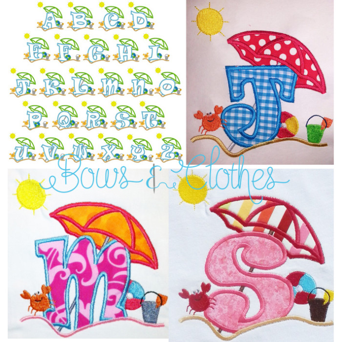 Summer Beach Letters 5x7