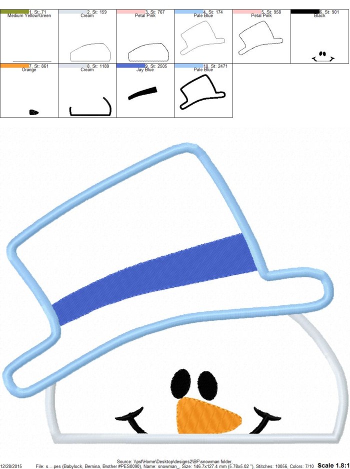 Snowman Hooded Towel - Image 2