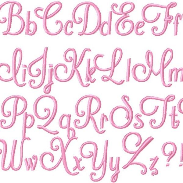 Frosting Font for PE Design Next and 10 users only – Bows and Clothes