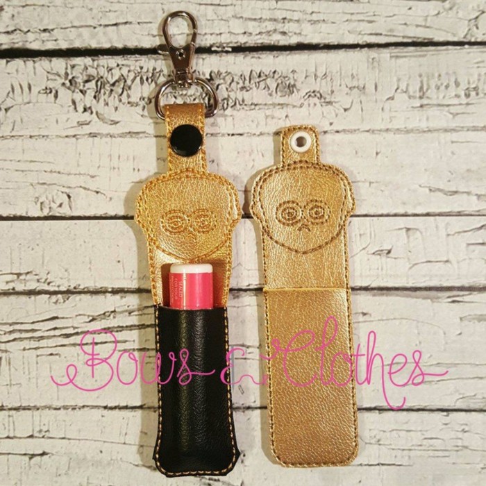 Space Gold Robot Lip Balm Holders