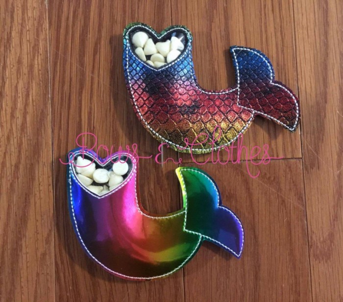 Mermaid Tail Clear Candy Holder