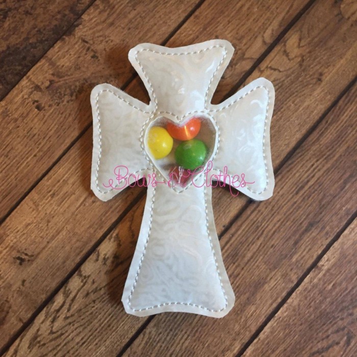 Cross Clear Candy Holder