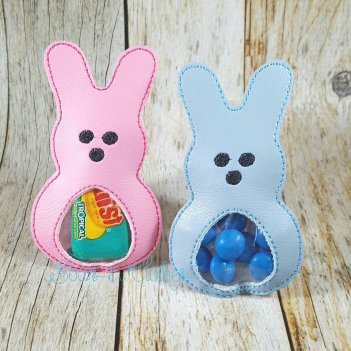 Marshmallow Bunny Clear Candy Holder