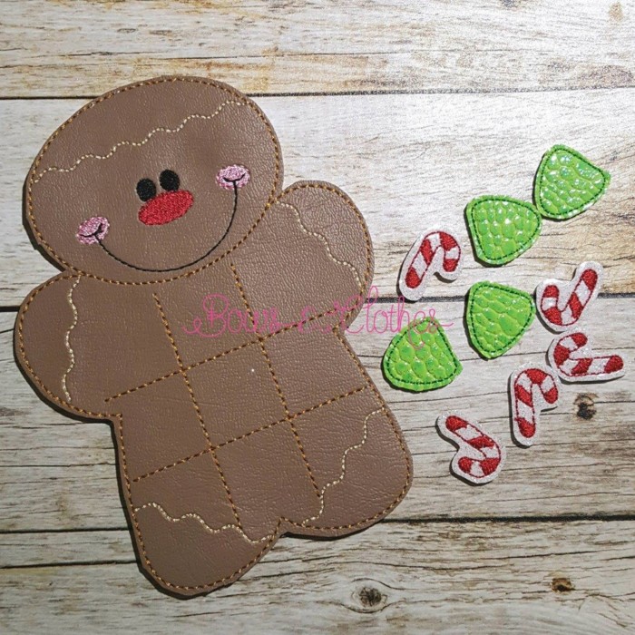 Gingerbread Boy Tic Tac Toe and Pieces - Image 2