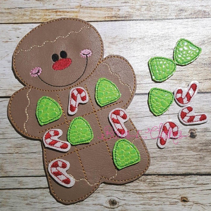 Gingerbread Boy Tic Tac Toe and Pieces