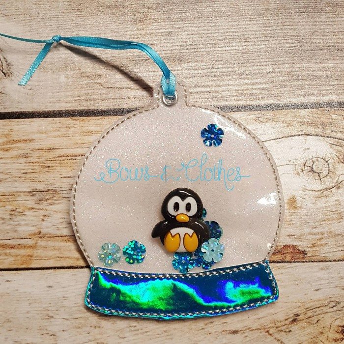 Snow Globe Picture Ornament- light up option