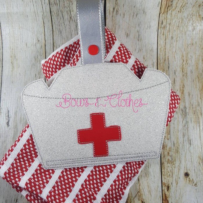 Nurse Hat Towel Topper ITH - Image 2