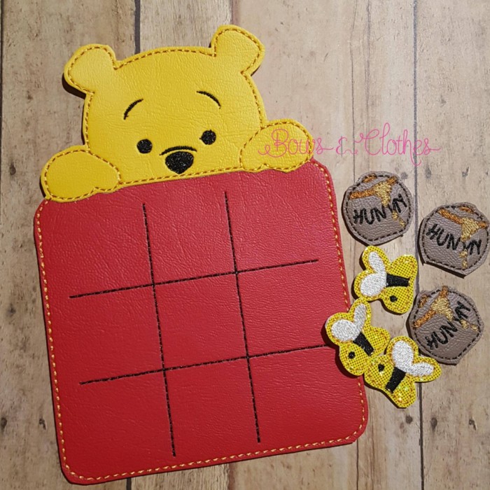 Orange Bear Tic Tac Toe and Pieces - Image 3