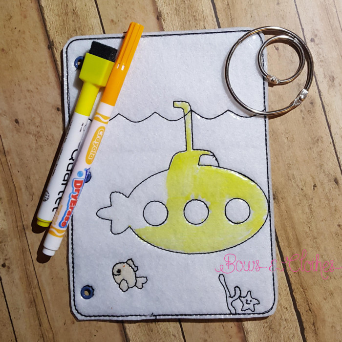 Submarine Coloring Book Page