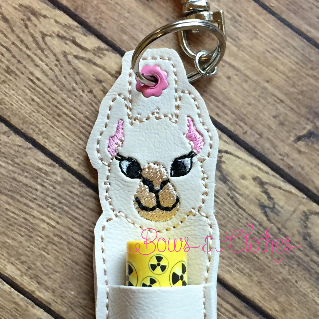 Llama/Alpaca Lip Balm Holders – Bows and Clothes