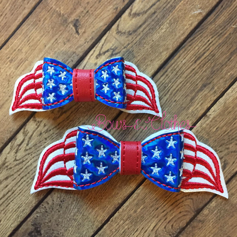 Flag Bow Bows And Clothes