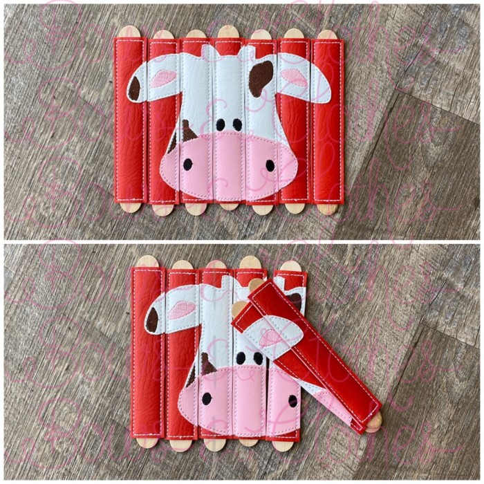 Farm Cow Stick Puzzle