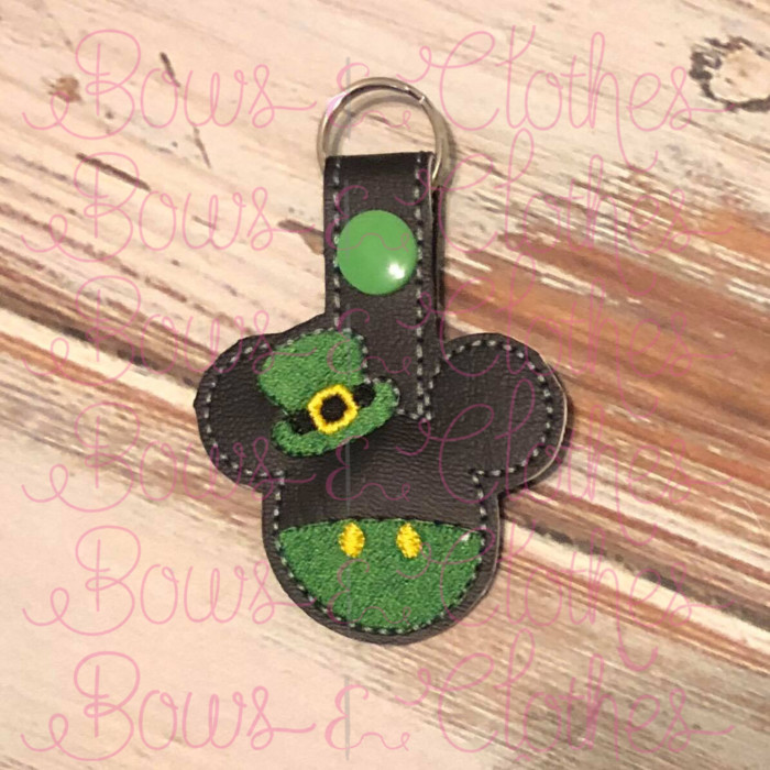St. Patty's Day Mouse Key Fob