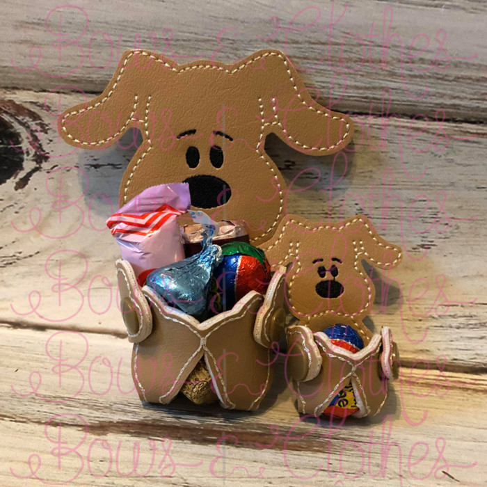 Puppy Egg/Candy Holder Snap Basket