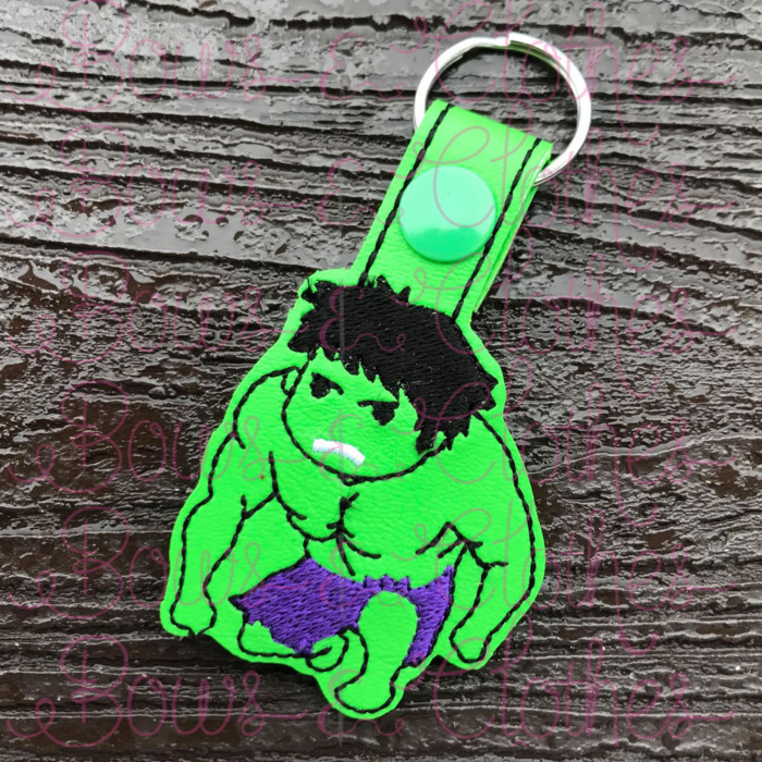 Strong Green Guy Chibi Key Fob