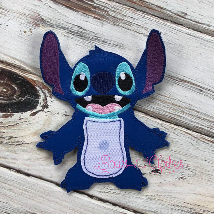 Blue Alien Halloween Felt DOLL AND OUTFIT - Image 2