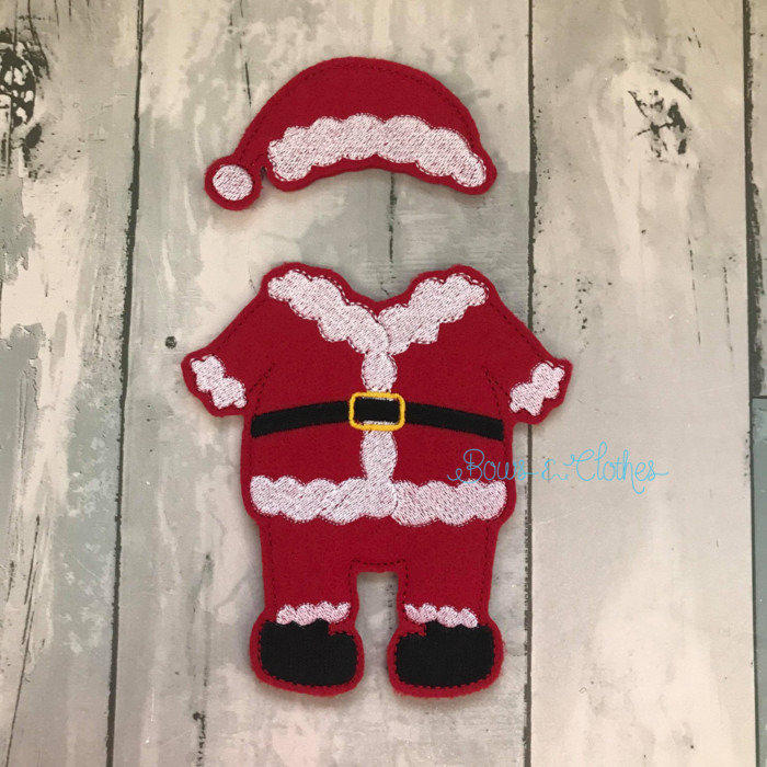 Honey Bear Felt Doll AND Santa Outfit - Image 5