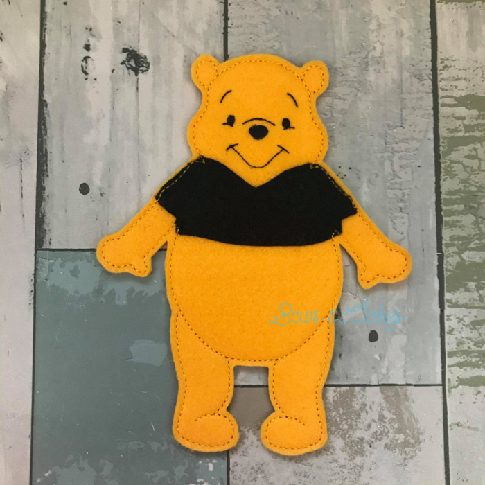 Honey Bear Felt Doll AND Santa Outfit - Image 2