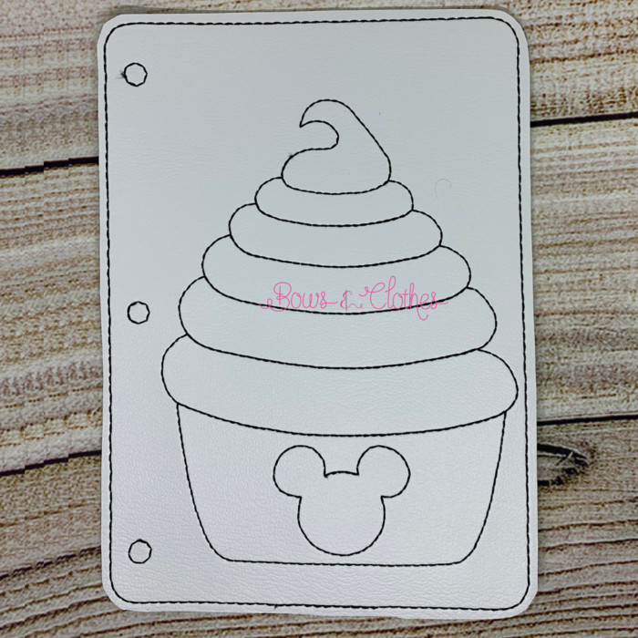 Mouse Whip Cup Coloring Book Page