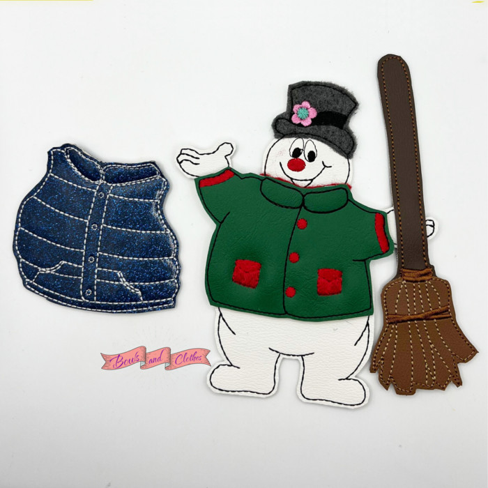 Frosted Snowman Doll & Outfits - Image 3