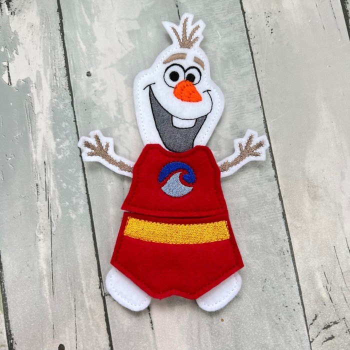 Ice Snowman Felt Doll Set - Image 3