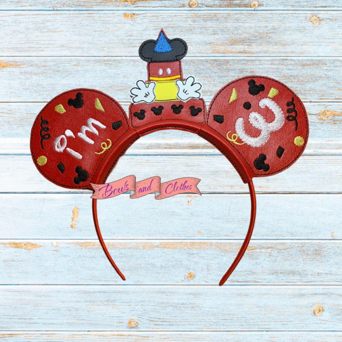 It's My Birthday with Numbers Mouse Ears