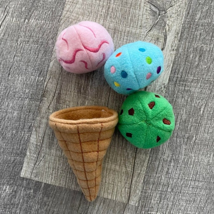 Ice Cream Cone Stuffed Play Food - Image 5