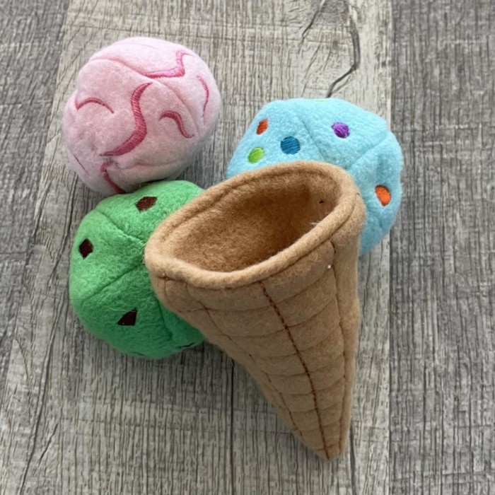 Ice Cream Cone Stuffed Play Food - Image 2