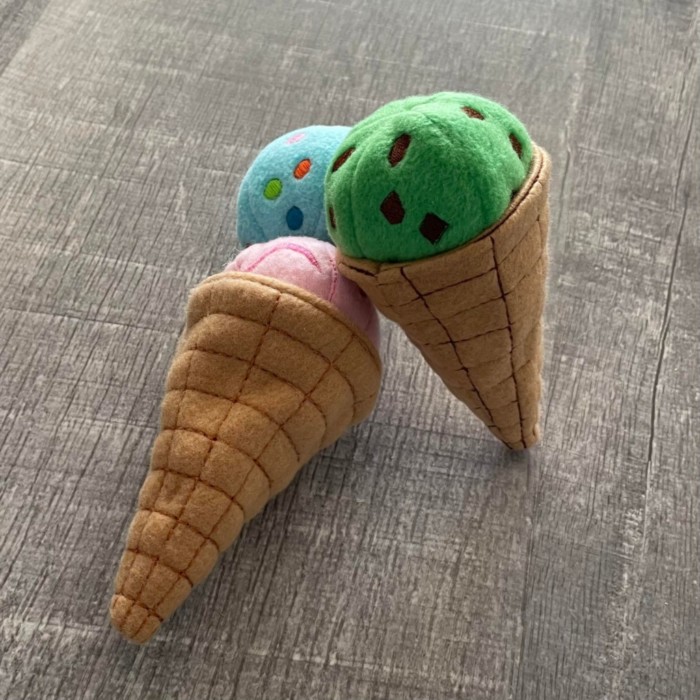 Ice Cream Cone Stuffed Play Food - Image 4