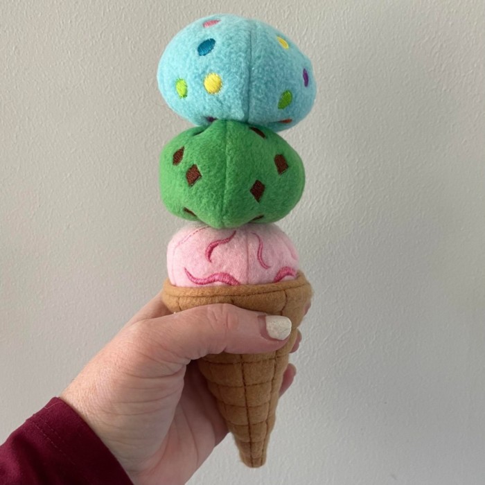 Ice Cream Cone Stuffed Play Food - Image 3