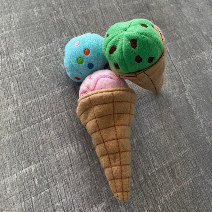 Ice Cream Cone Stuffed Play Food