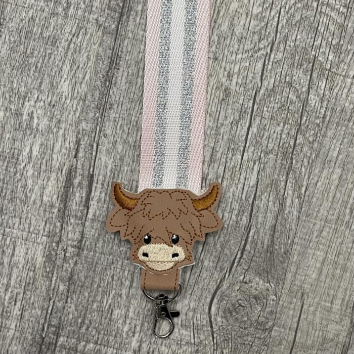 Strap Connector- Highland Cow