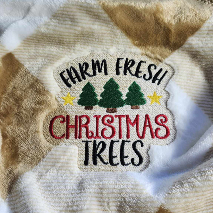 Farm Fresh Christmas Trees Blanket
