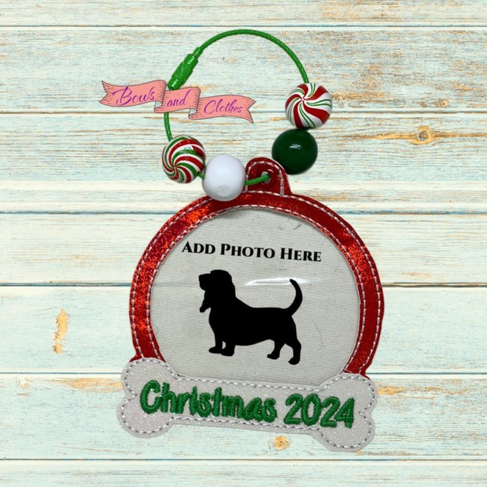 2024 Dog Picture Christmas Ornament - Image 2