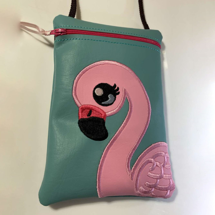 Flamingo Girl Zipper Purse - Image 2