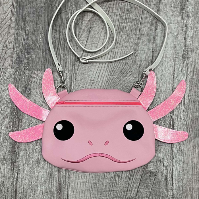 Axolotl Zipper Purse