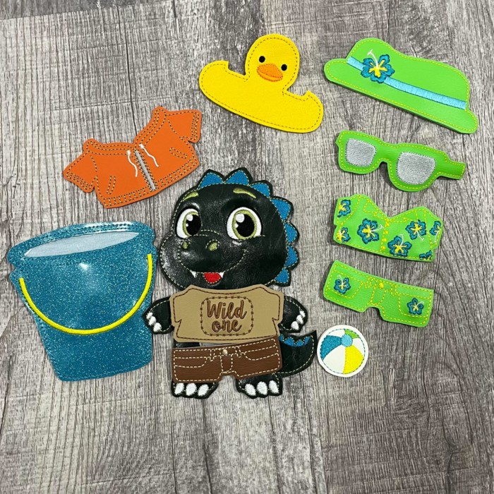 Dinosaur Doll & Outfits - Image 3