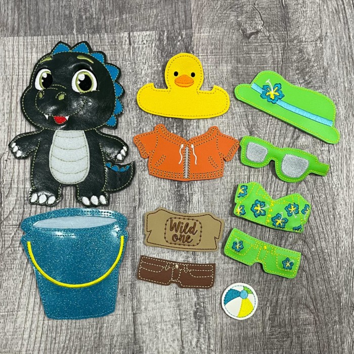 Dinosaur Doll & Outfits