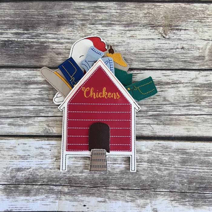 Chicken Felt Doll & Outfits - Image 2