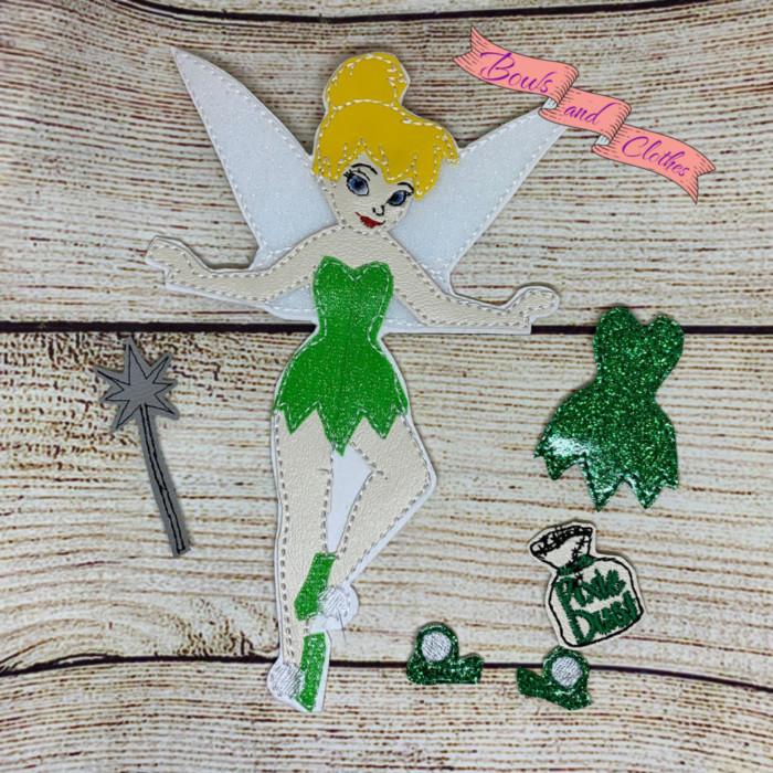 Green Fairy Felt Doll from 5-2023