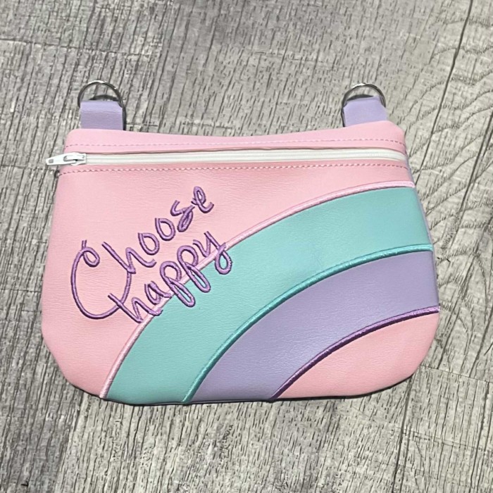 Choose Happy Zipper Purse