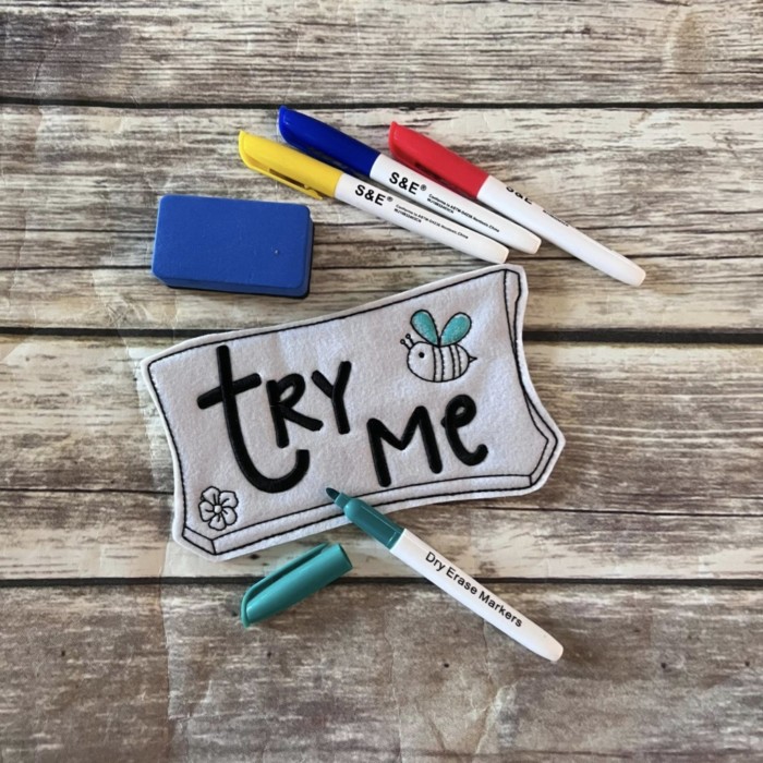 Try Me Coloring Sign- Bee Coloring Doll